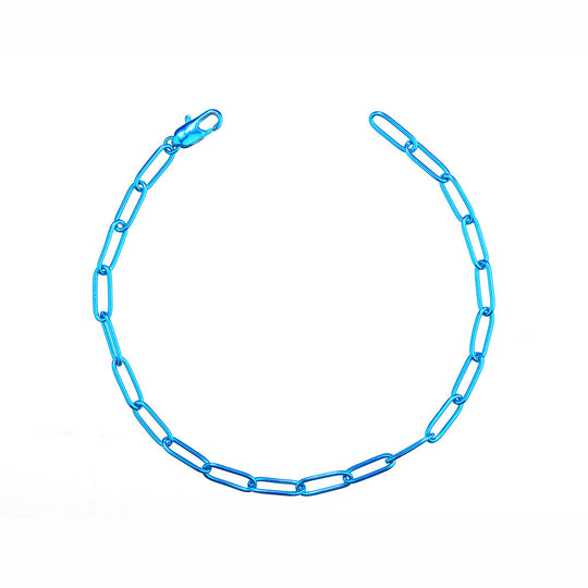 E-Coating Paperclip Chain Bracelet
