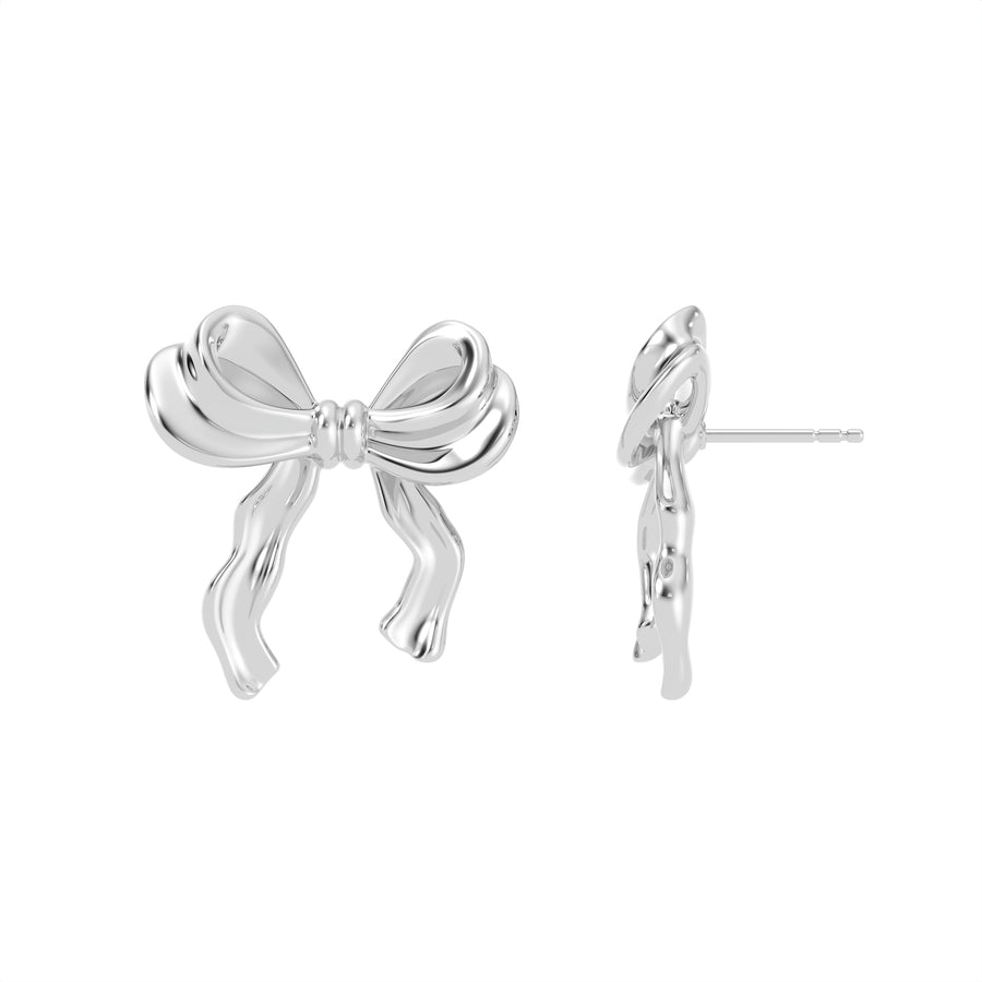 Extra Large Bow Stud Earrings