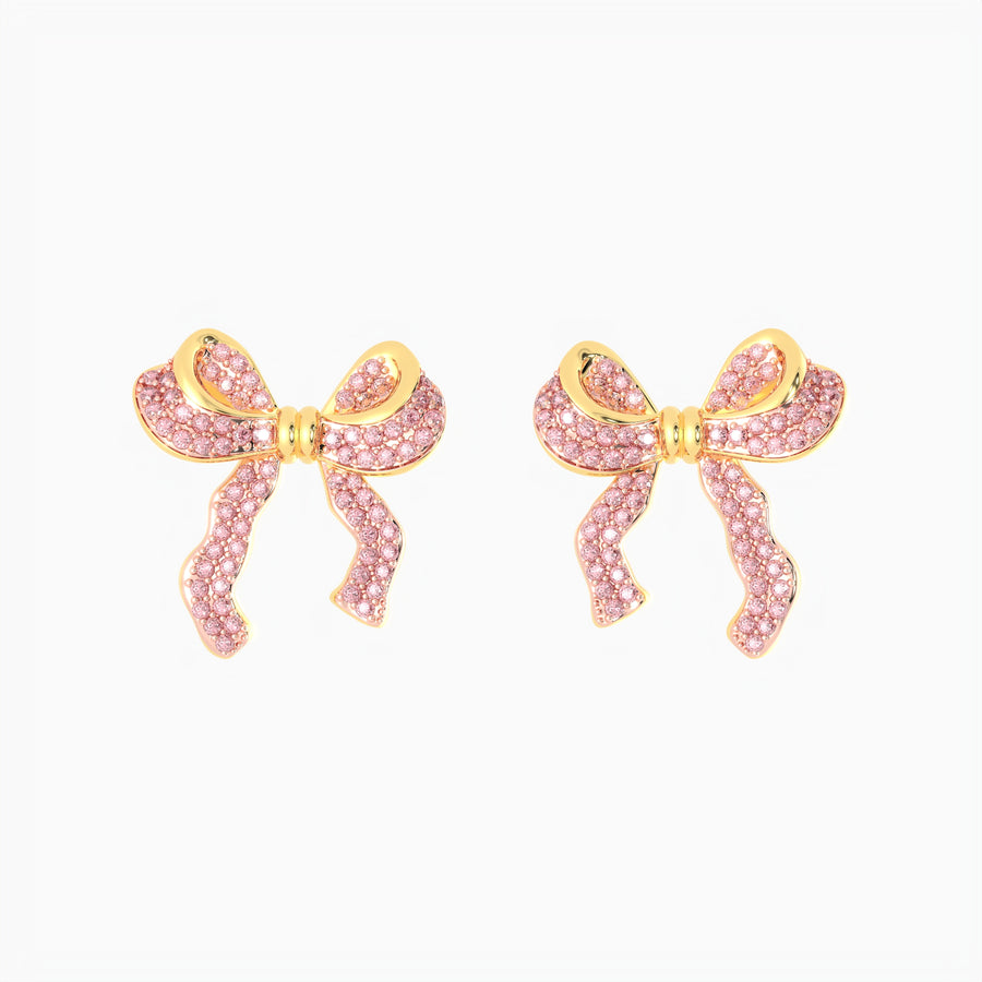 Medium Bow Stud Earrings