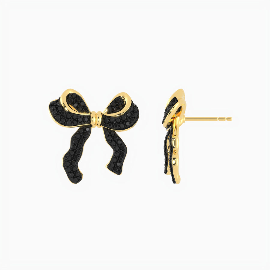 Medium Bow Stud Earrings