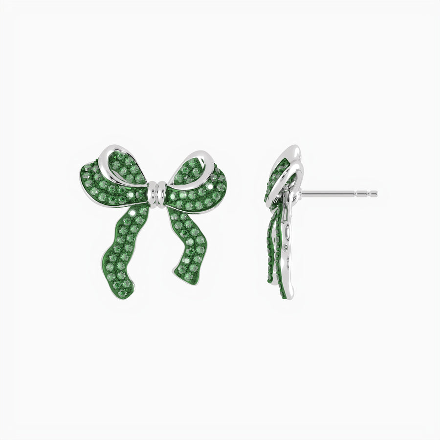 Medium Bow Stud Earrings