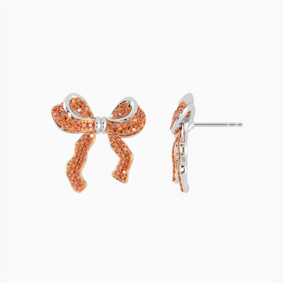 Medium Bow Stud Earrings