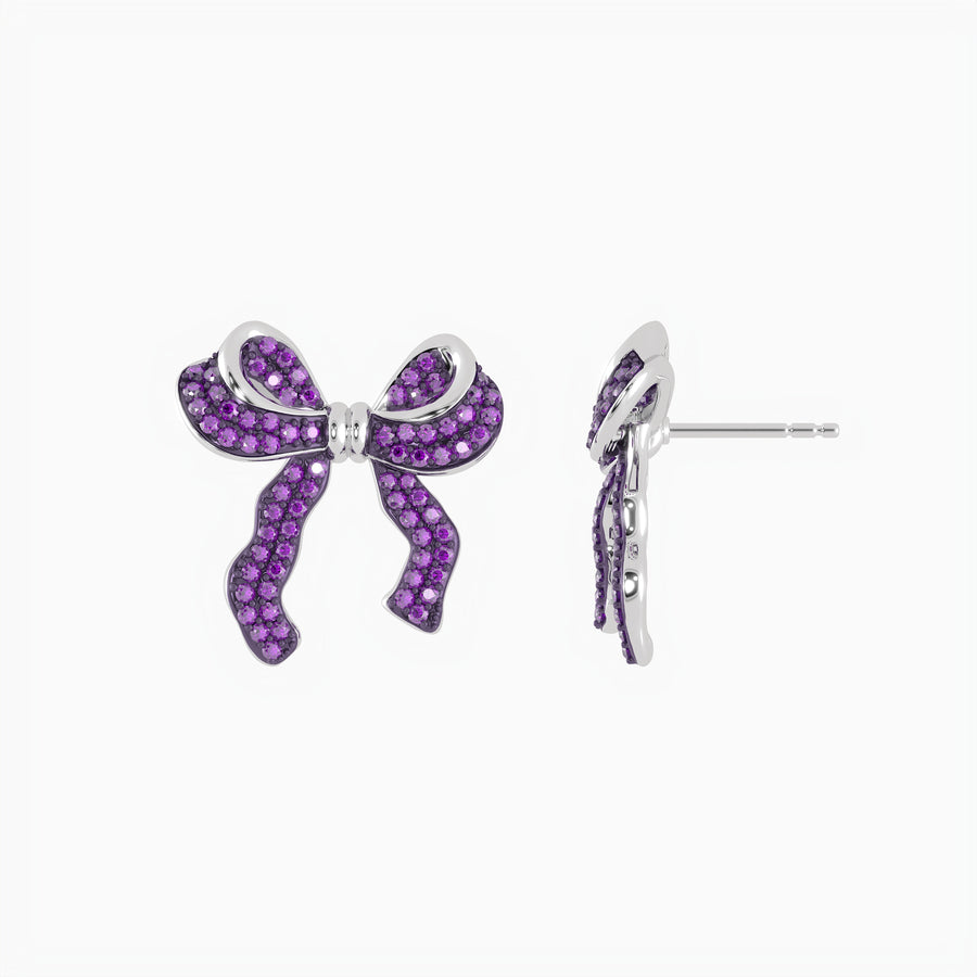 Medium Bow Stud Earrings