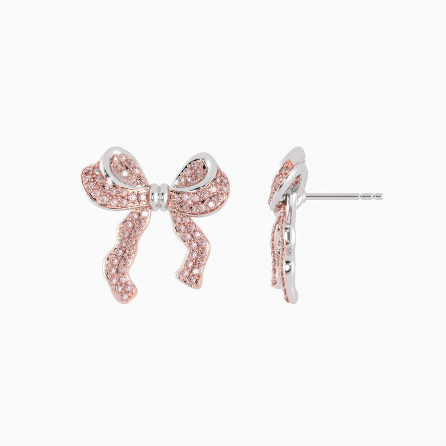 Medium Bow Stud Earrings