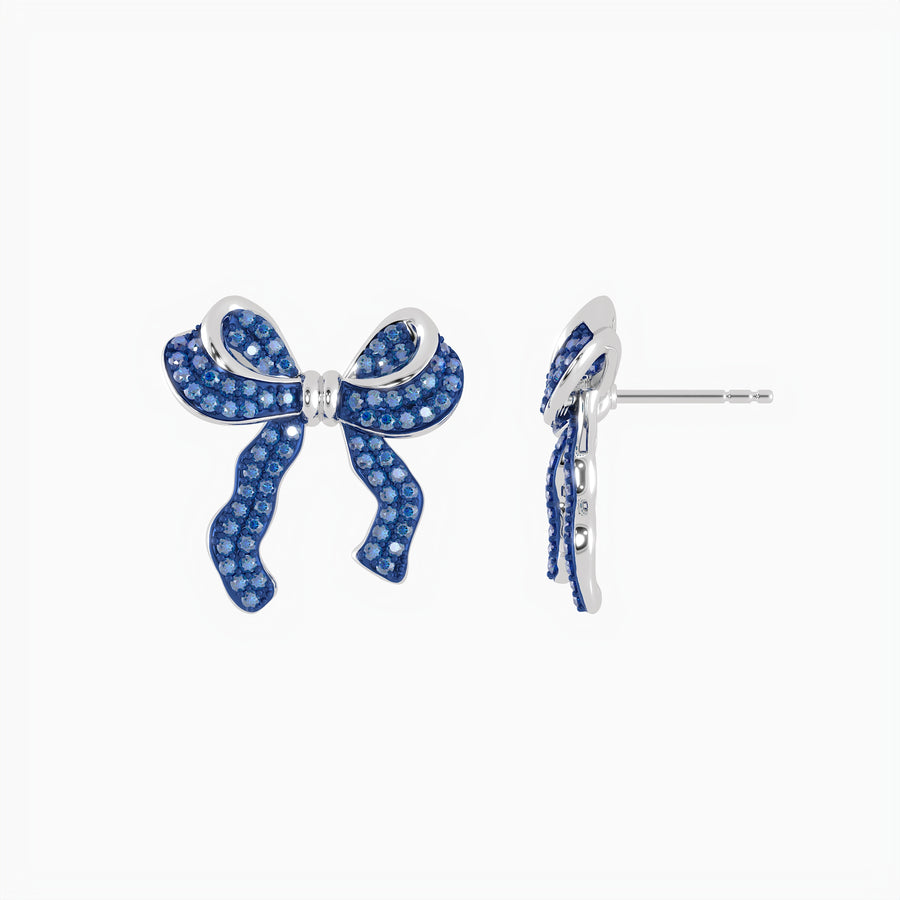 Medium Bow Stud Earrings