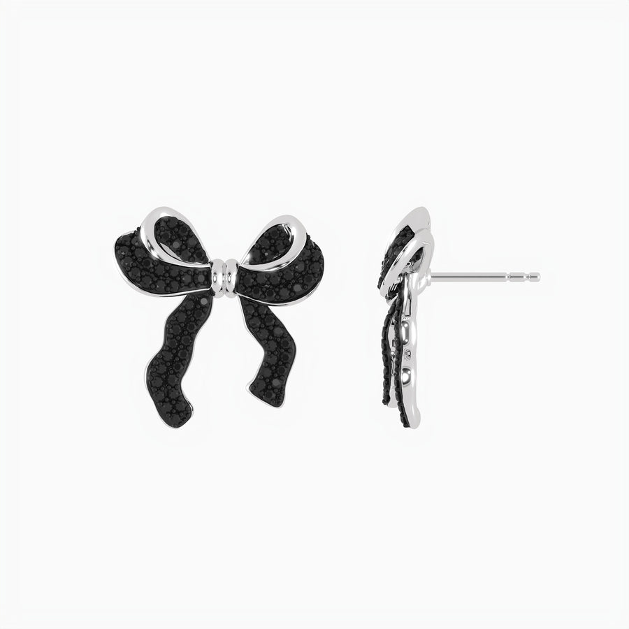 Medium Bow Stud Earrings