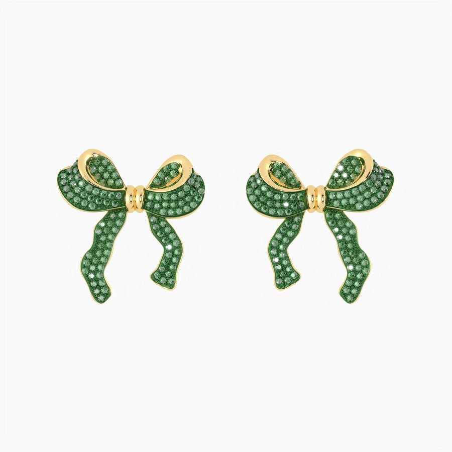 Large Bow Stud Earrings