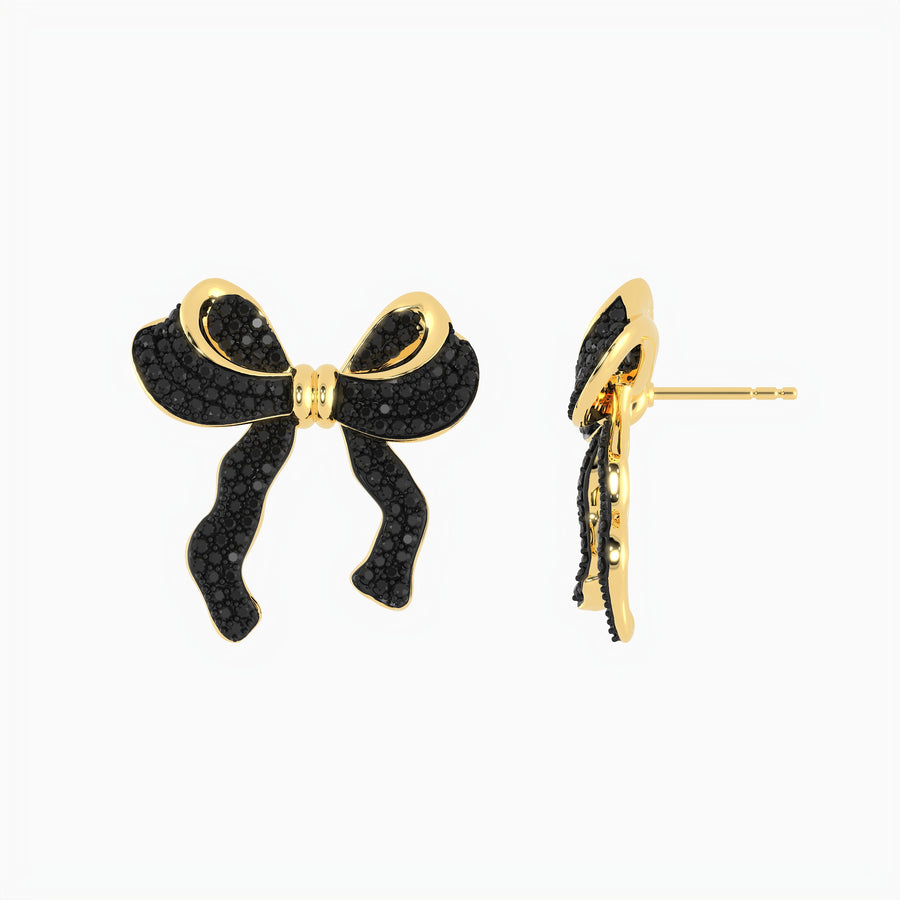 Large Bow Stud Earrings