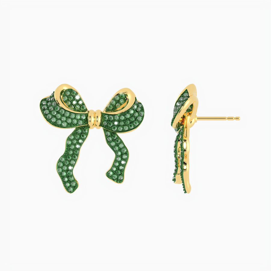 Large Bow Stud Earrings
