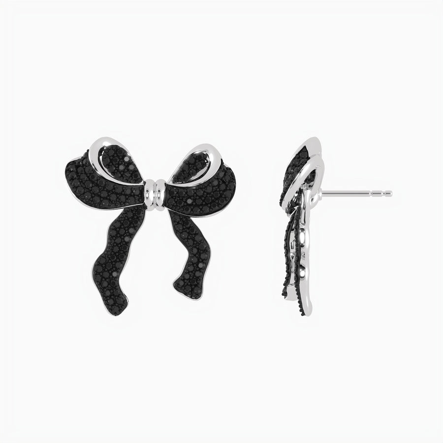 Large Bow Stud Earrings