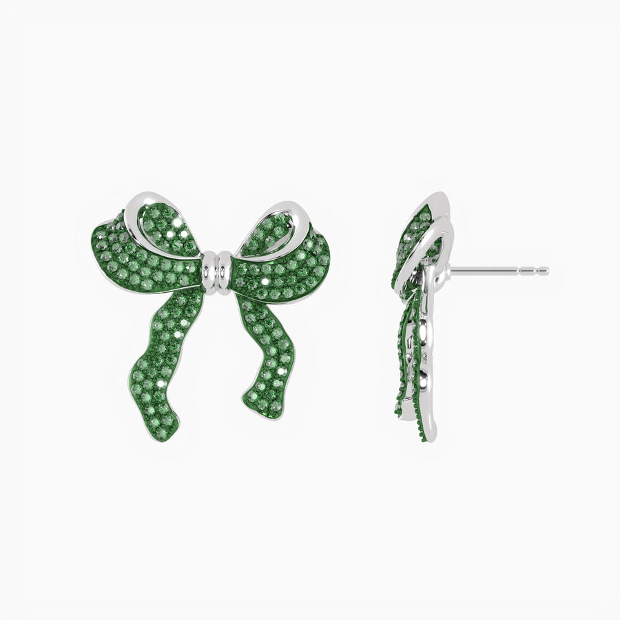 Large Bow Stud Earrings