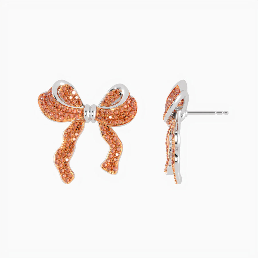 Large Bow Stud Earrings