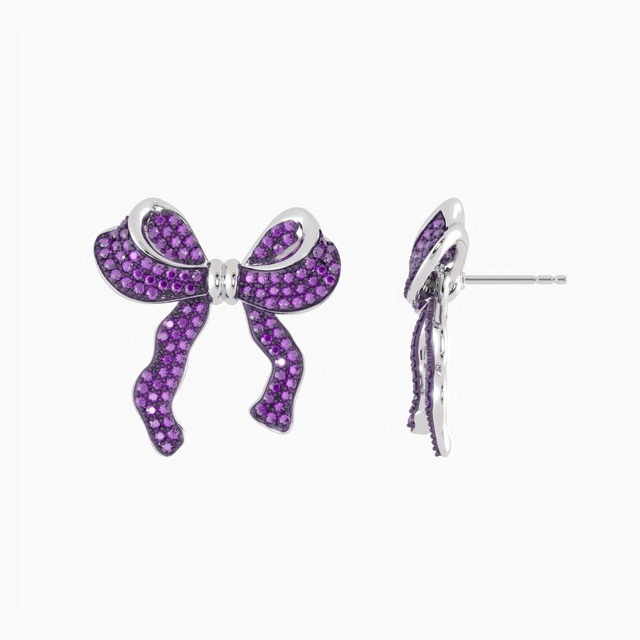 Large Bow Stud Earrings