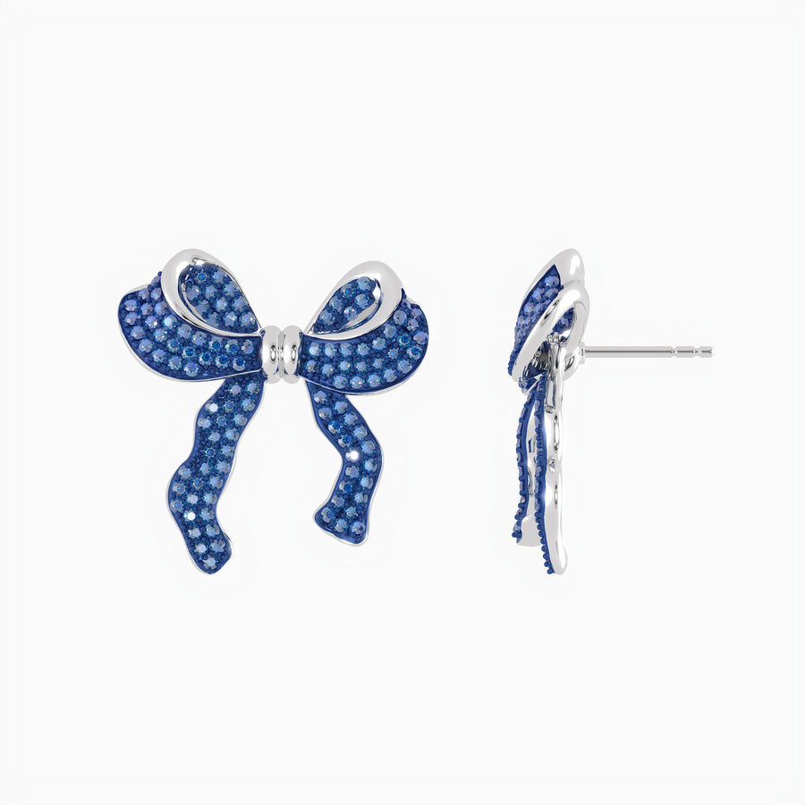 Large Bow Stud Earrings