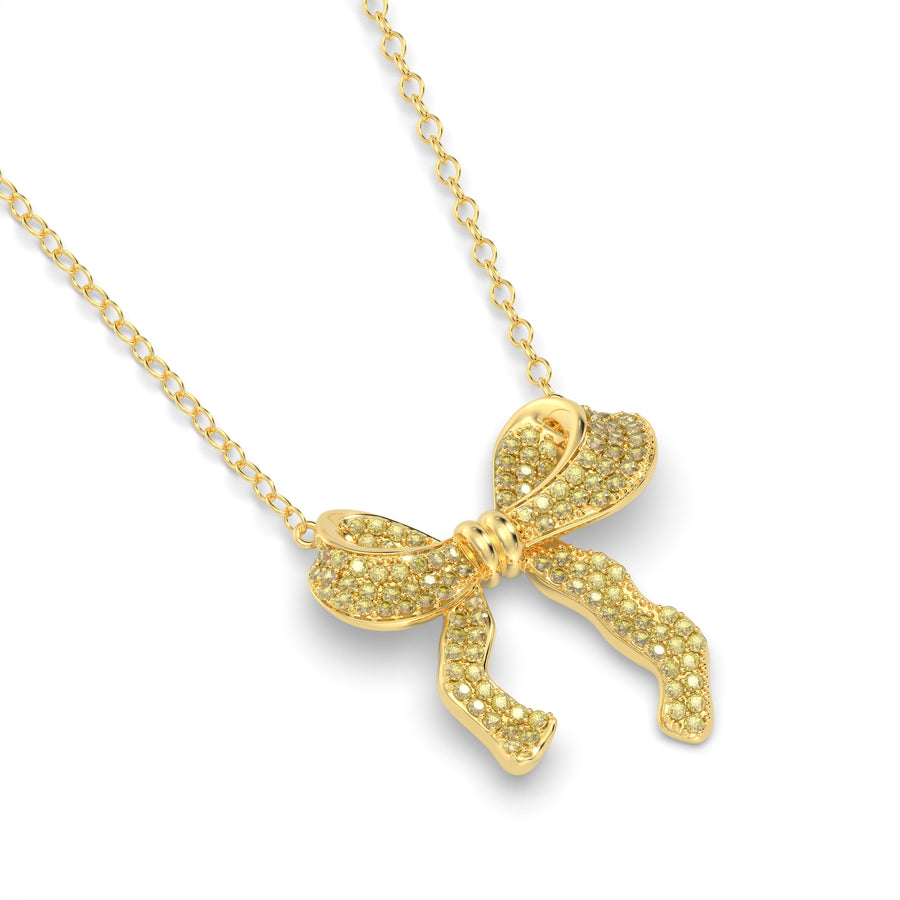 Large Bow Necklace