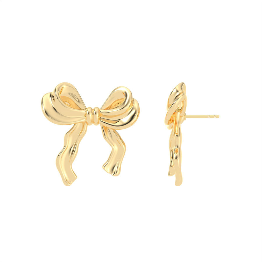 Extra Large Bow Stud Earrings