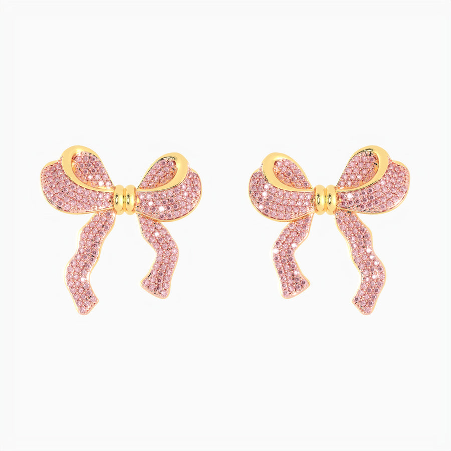 Extra Large Bow Stud Earrings