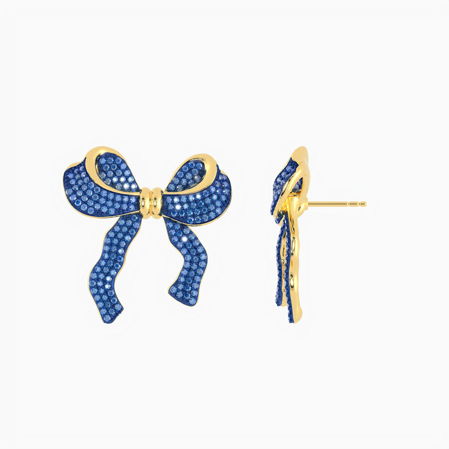 Extra Large Bow Stud Earrings