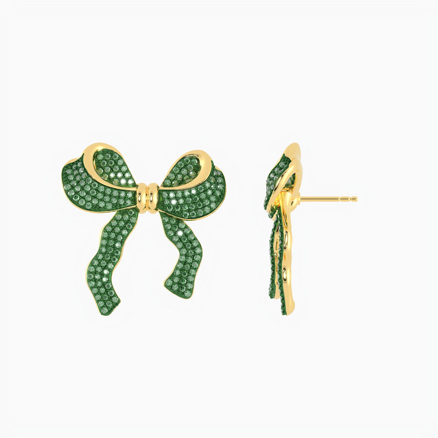 Extra Large Bow Stud Earrings