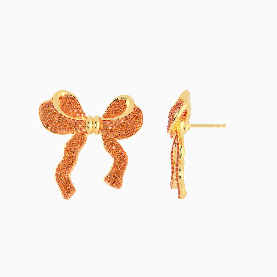 Extra Large Bow Stud Earrings