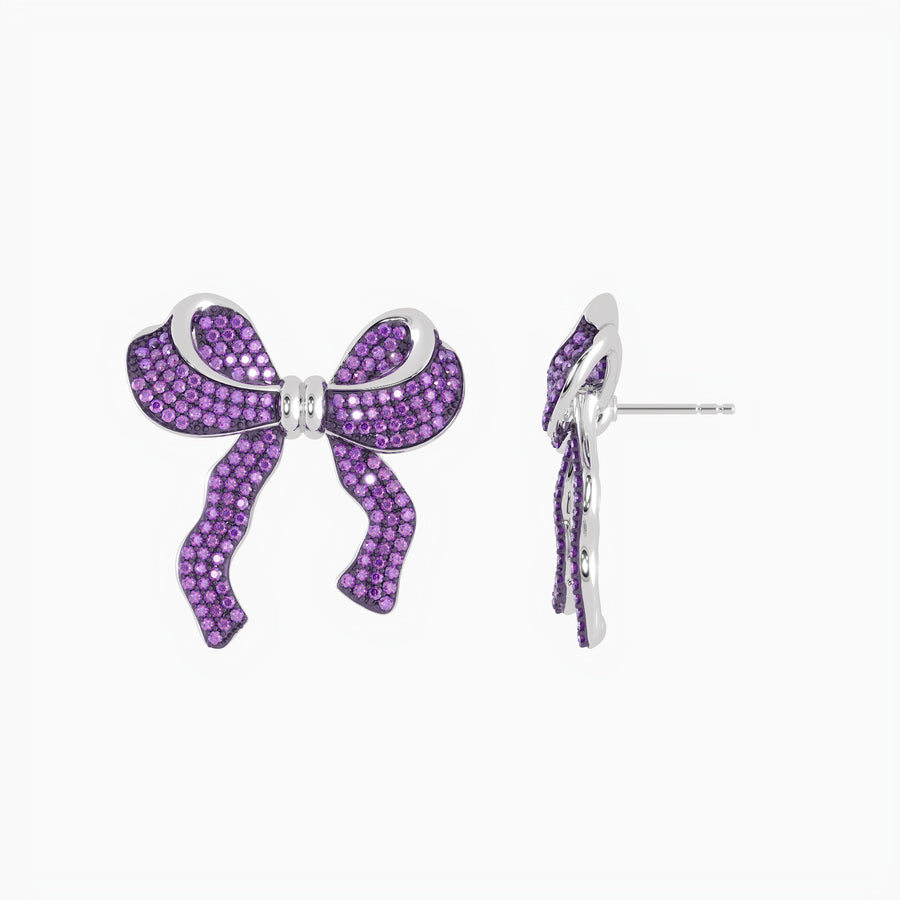 Extra Large Bow Stud Earrings