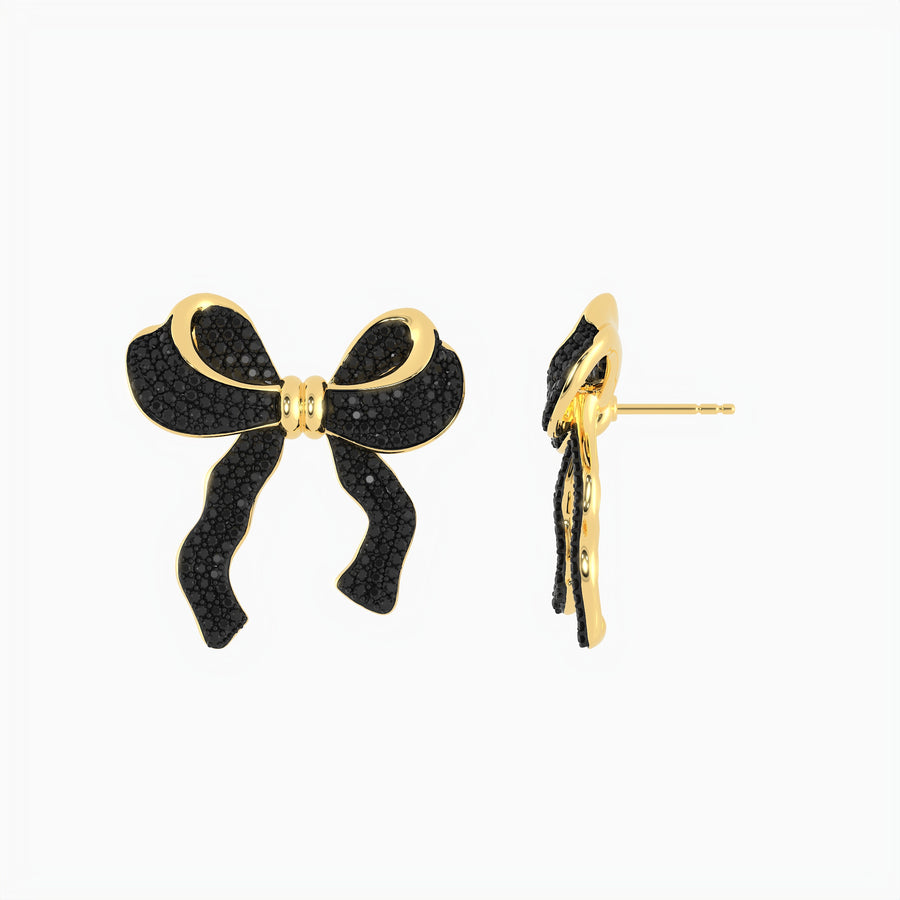 Extra Large Bow Stud Earrings