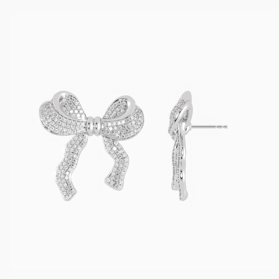Extra Large Bow Stud Earrings