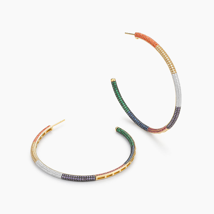 Signature Multicolor Hoop Earrings