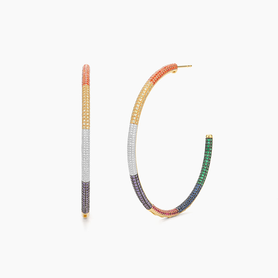 Signature Multicolor Hoop Earrings