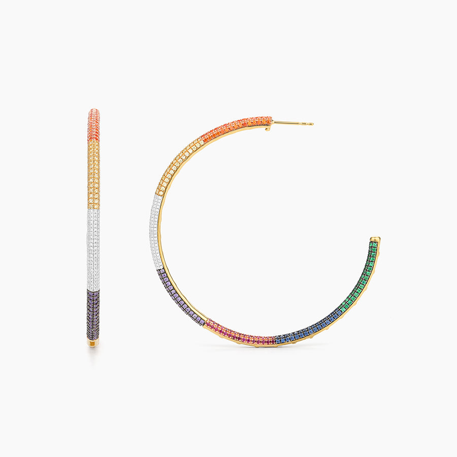 Signature Multicolor Hoop Earrings
