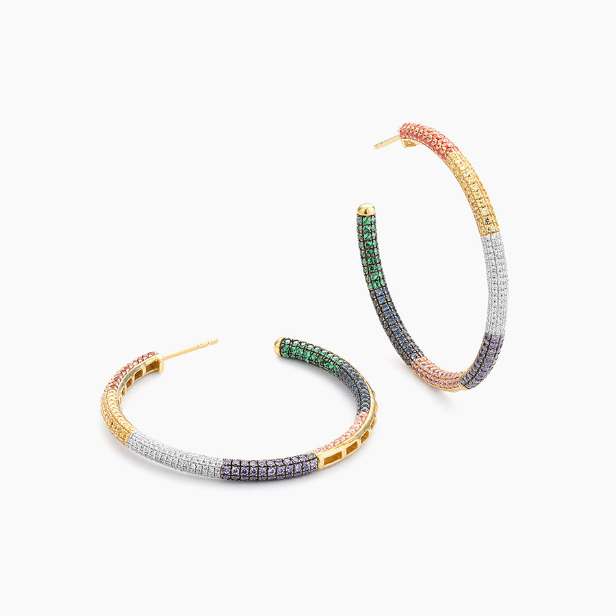 Signature Multicolor Hoop Earrings