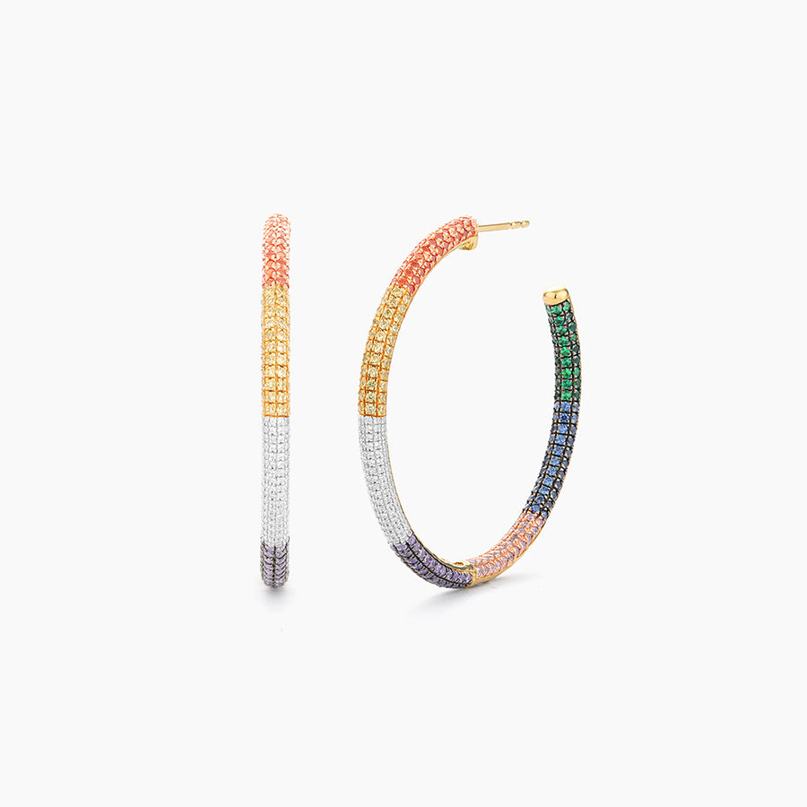 Signature Multicolor Hoop Earrings