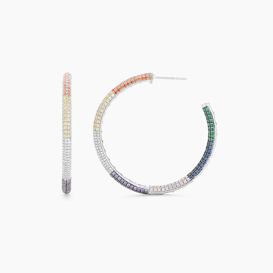 Signature Multicolor Hoop Earrings