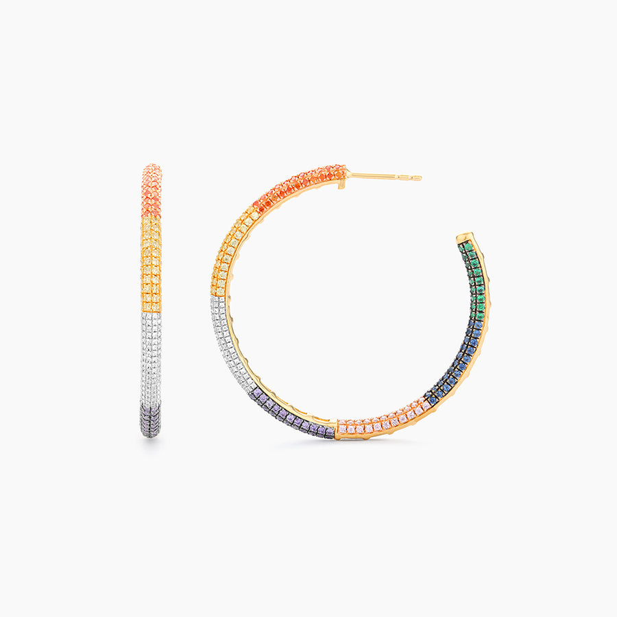 Signature Multicolor Hoop Earrings