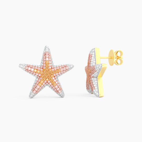 Extra Large 3 in 1 Star Stud Earring