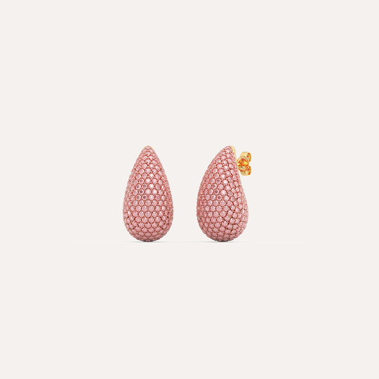 Large Tear Drop Stud Earrings