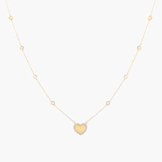 Dot-To-Dot Heart Pendant Necklace