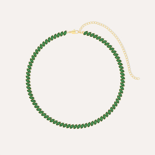 Marquise Tennis Necklace