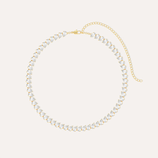 Pear Tennis Necklace
