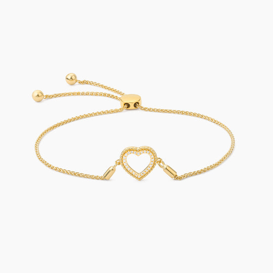 Waterproof Heart Bolo Bracelet