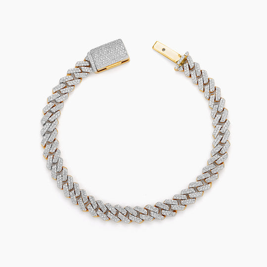 Signature Flat Diamond 7” Cuban Bracelet