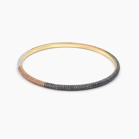 Tri-Color Round Bangle