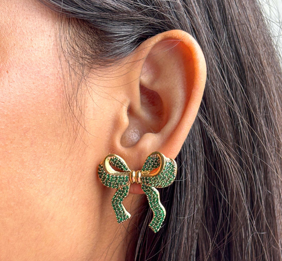 Extra Large Bow Stud Earrings