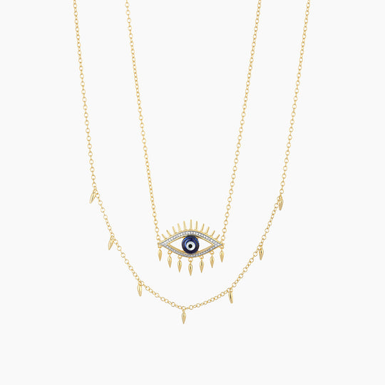 Evil Eye Necklace Set Chain Necklace