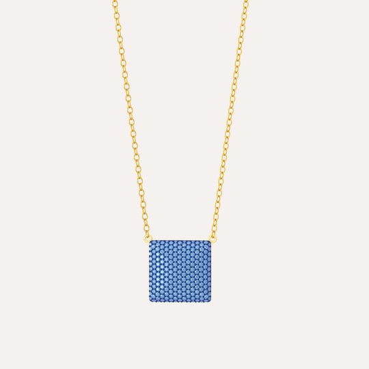 Medium Cube Pendant Necklace