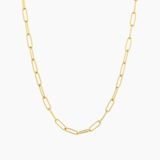 Small Paperclip Chain Necklace