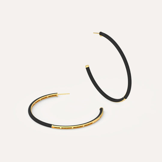 Two-Tone Extra Large Hoop Earring