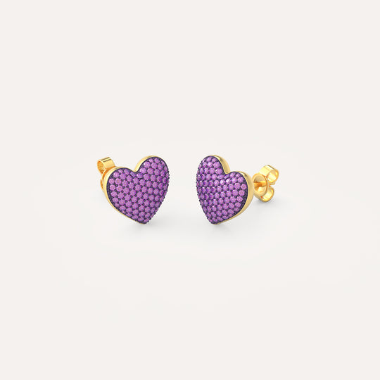 Small Heart Stud Earring