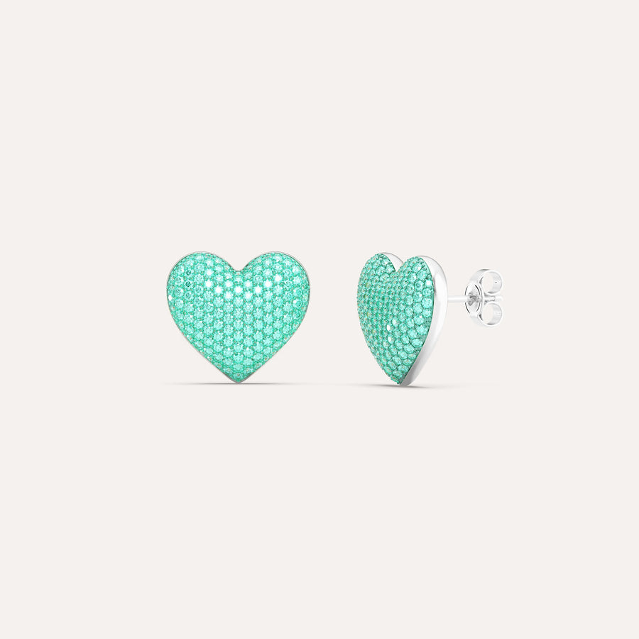 Medium Heart Stud Earring