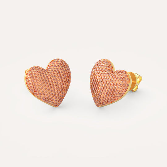 Large Heart Stud Earring